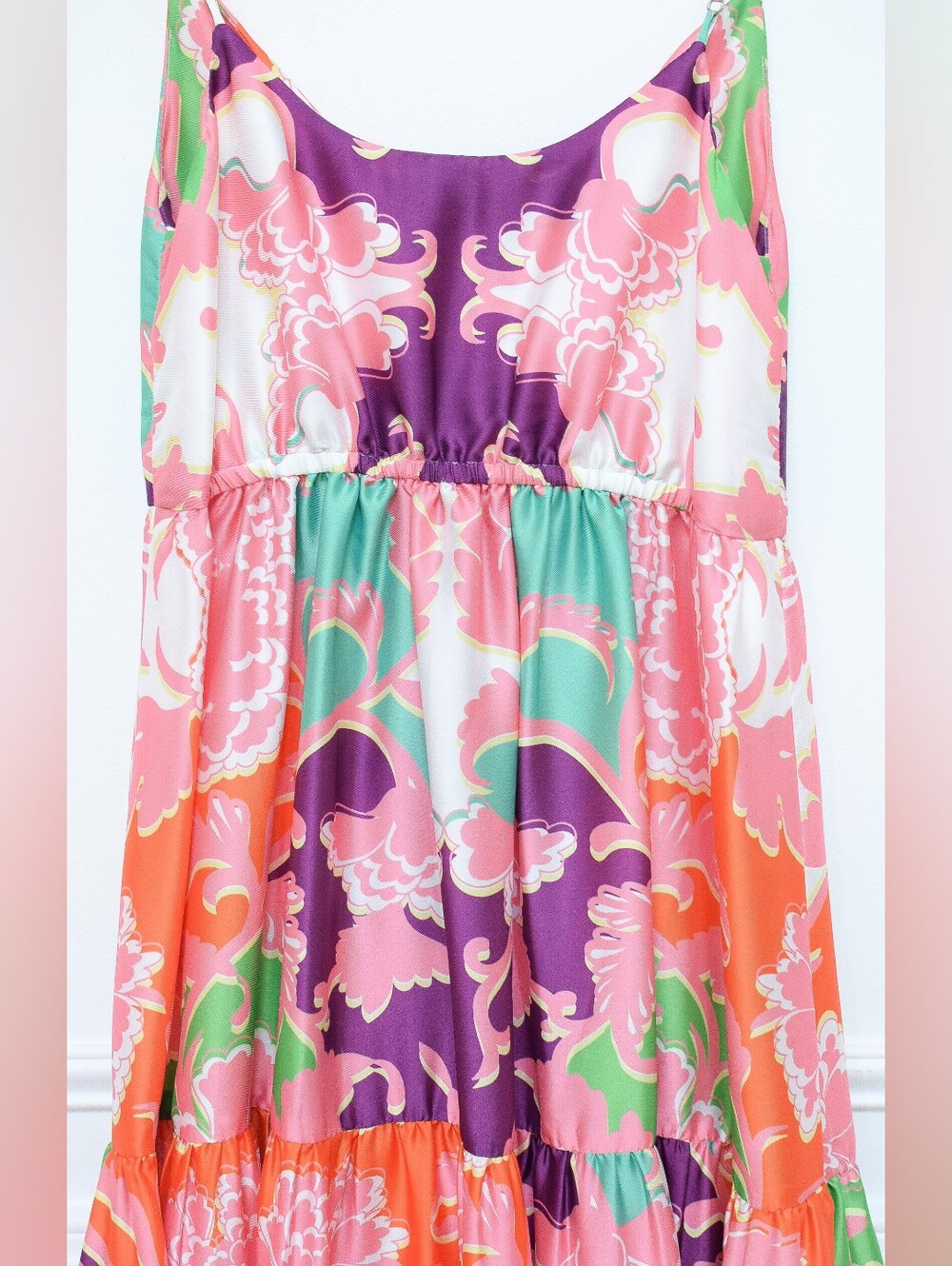 Anthropologie Delfi Collective Sebastienne Cut Out Floral Maxi Dress Size S Boho - Picture 9 of 13
